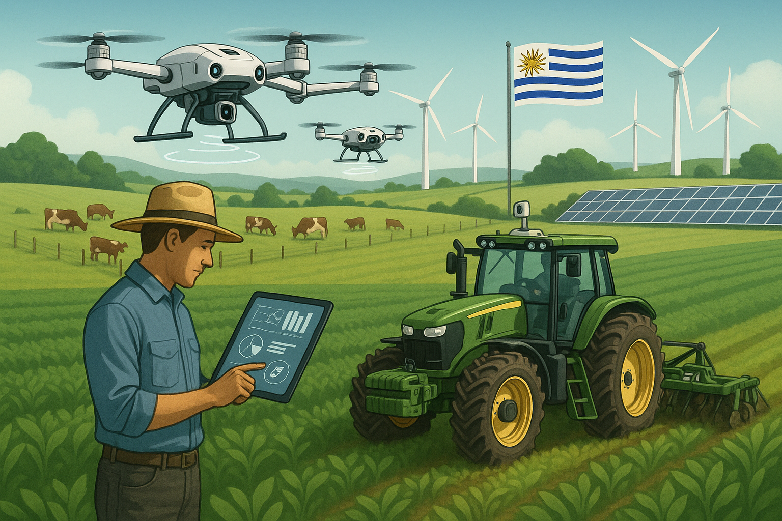Agentes de IA en la Agricultura y la Ganadería Uruguayas: Productividad, Sostenibilidad y Trazabilidad