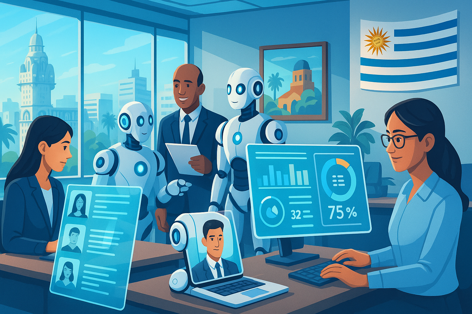 Agentes de IA en Recursos Humanos: Reclutamiento y Gestión de Talento 4.0 en Uruguay