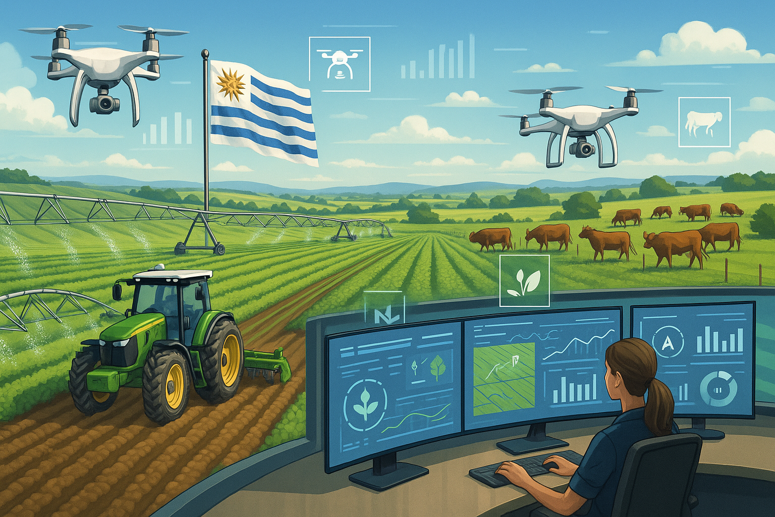 AgTech 2025 en Uruguay: Cómo los Agentes de IA Impulsan la Productividad, Trazabilidad y Sostenibilidad en el Campo