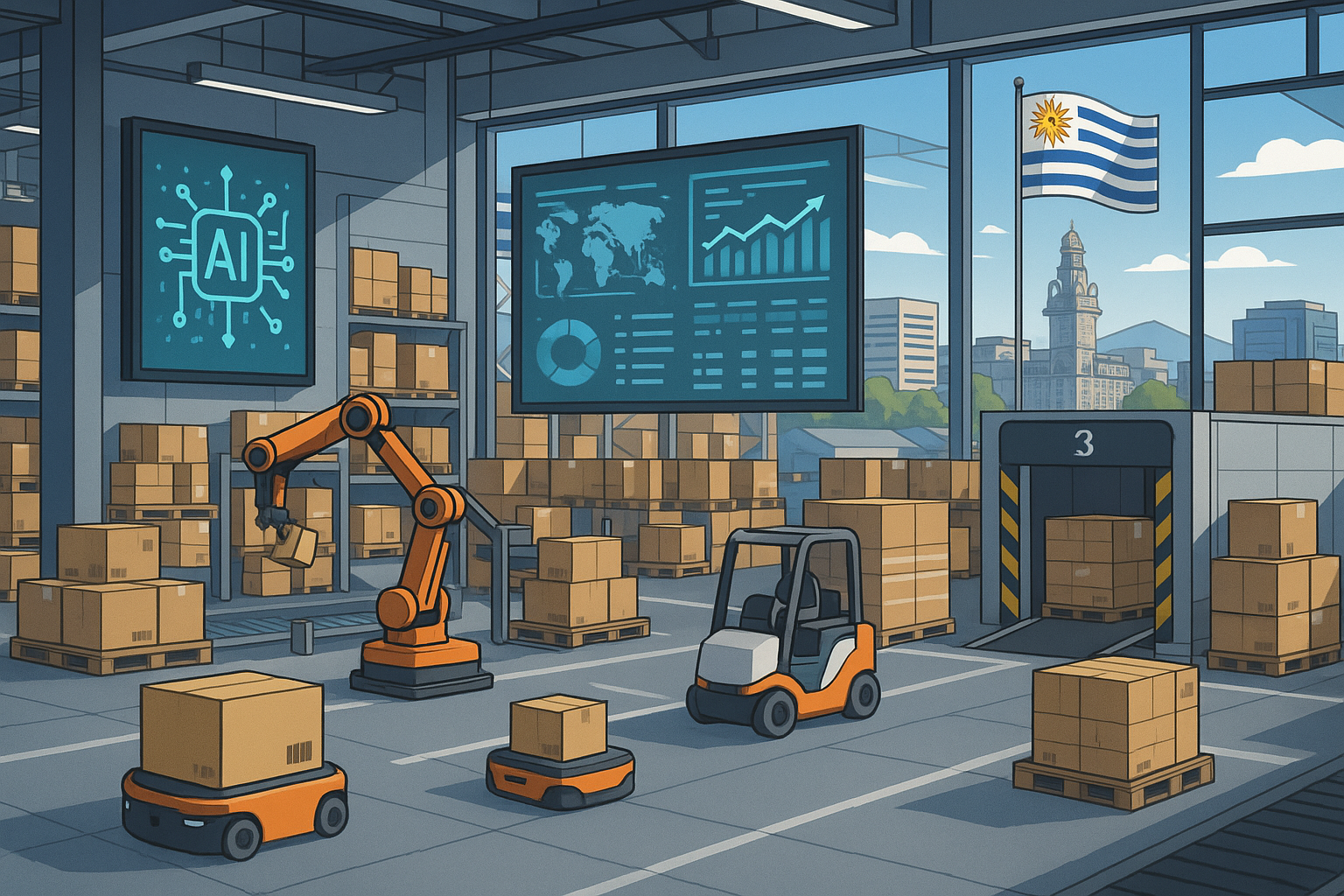 Cadena de Suministro 4.0 en Uruguay: Cómo los Agentes de IA Reducen Costos Logísticos y Mejoran la Visibilidad de Punta a Punta
