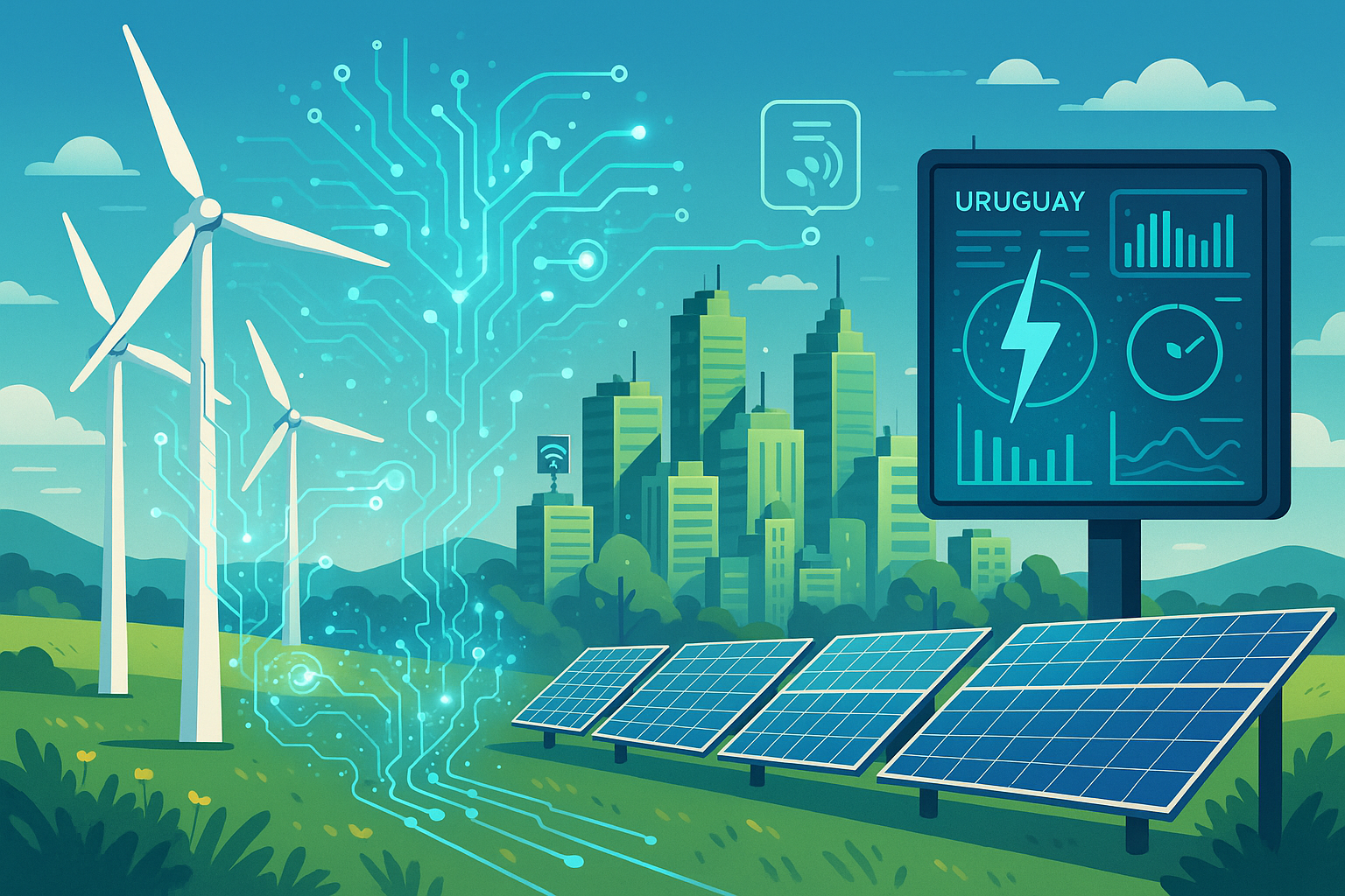 Energía 4.0 en Uruguay: Agentes de IA para Redes Eléctricas Inteligentes, Renovables y Eficiencia Energética