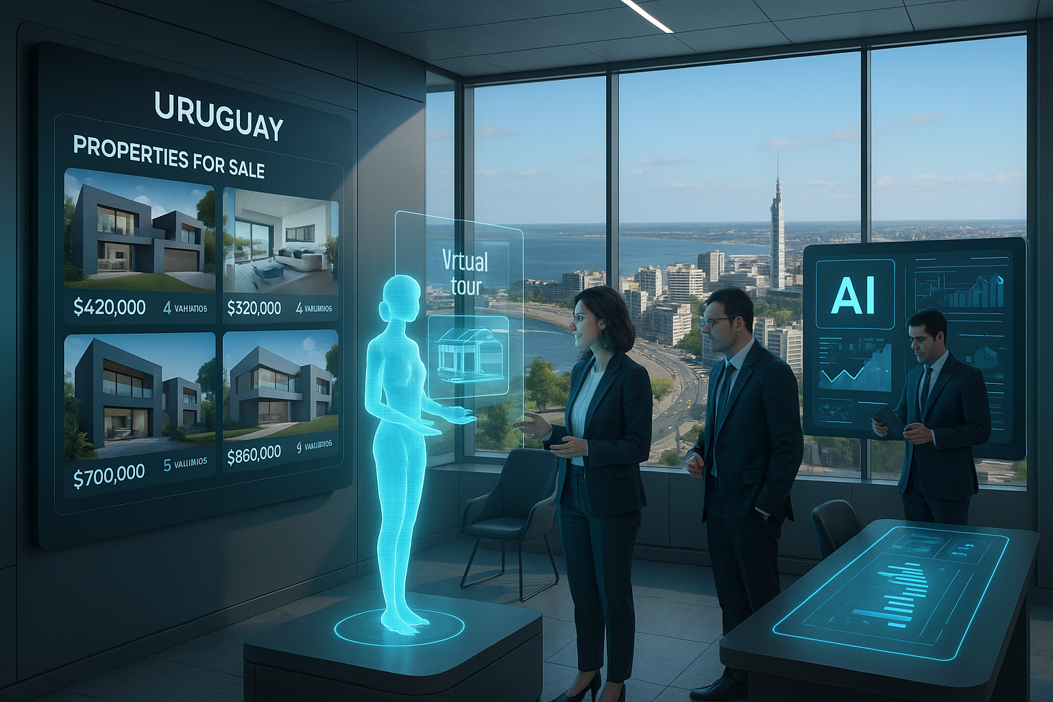 IA en el Sector Inmobiliario Uruguayo: Valuación Dinámica, Alquileres Inteligentes y Experiencias 100% Digitales