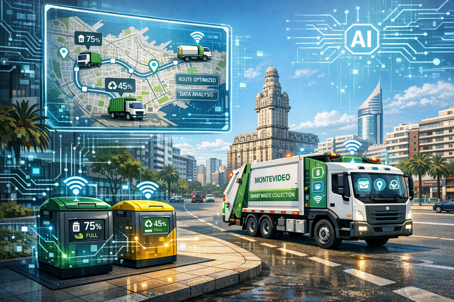 Innovación en la Gestión de Residuos en Montevideo: La Sinergia de Sensores IoT e Inteligencia Artificial
