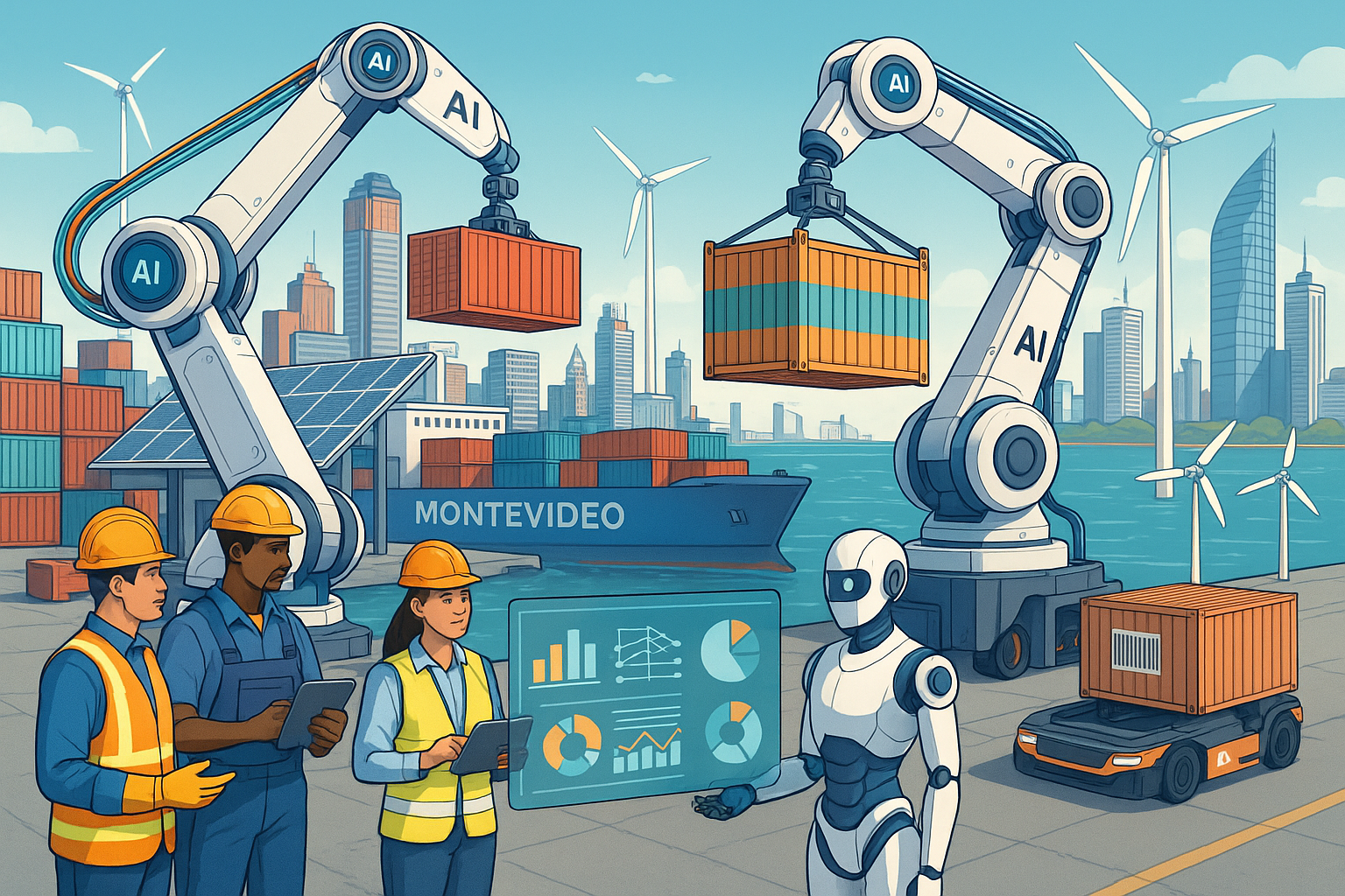 La Inteligencia Artificial Impulsa la Transformación Logística en el Puerto de Montevideo