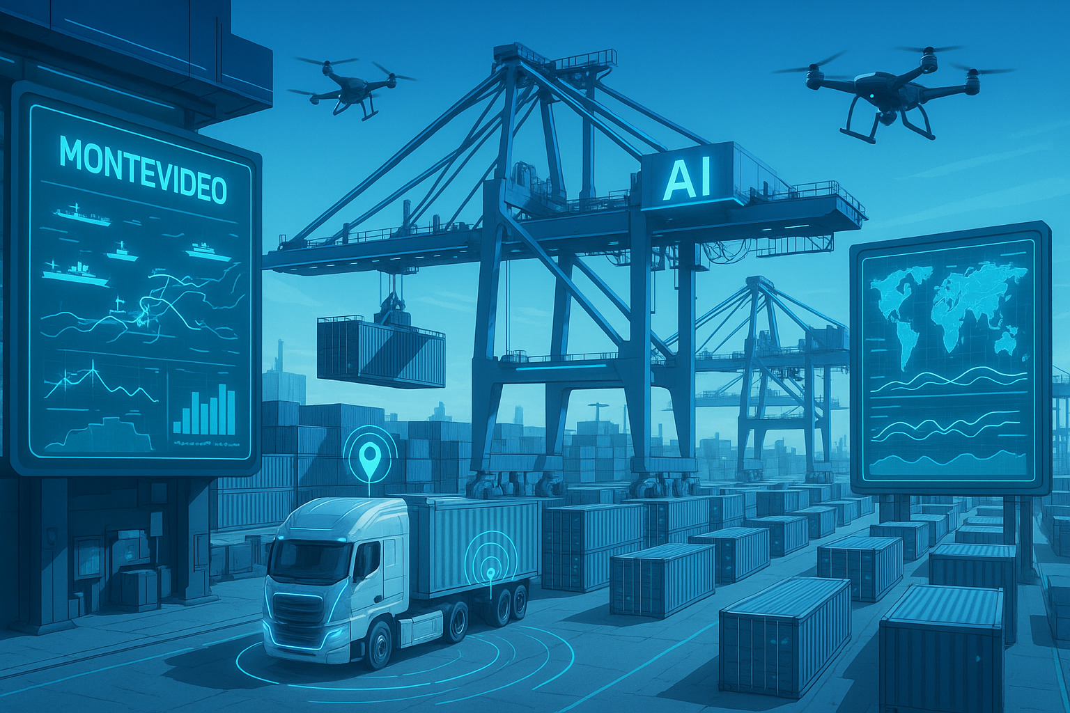 Logística 4.0 en Uruguay: Agentes de IA que Optimizarán Puertos, Rutas y Almacenes