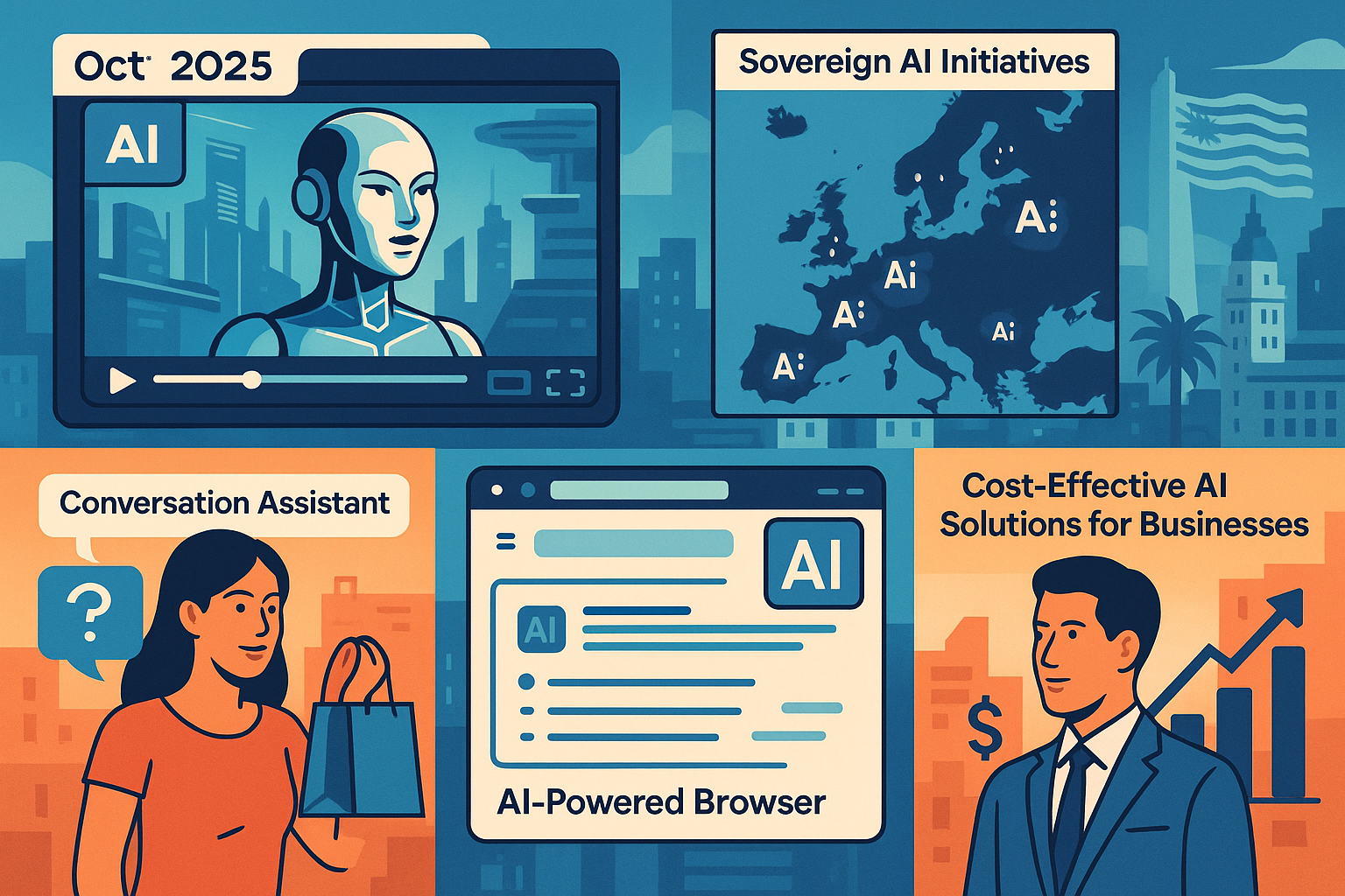 Octubre 2025: Revisión de las 5 Noticias Clave en Inteligencia Artificial y su Impacto Global y Local