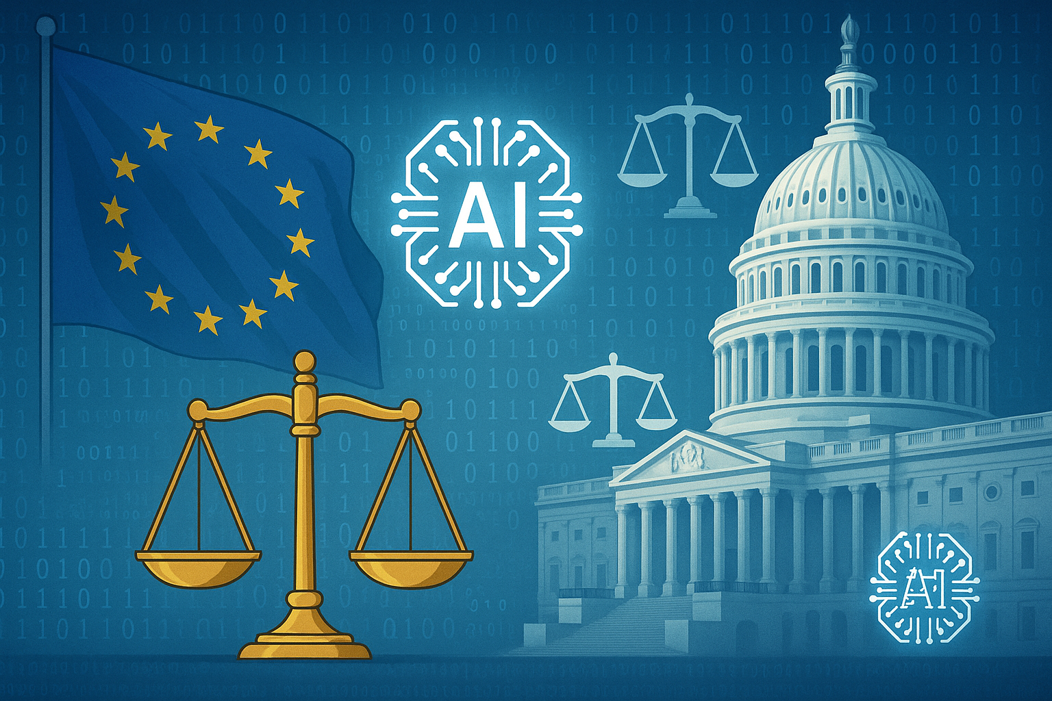 Regulación de la IA: Un Debate Global entre la UE y Estados Unidos y sus Repercusiones para el Sector Tecnológico