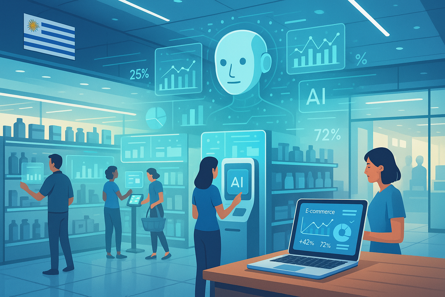 Revolución Retail: Agentes de IA que Impulsan el Comercio Electrónico y las Tiendas Físicas en Uruguay