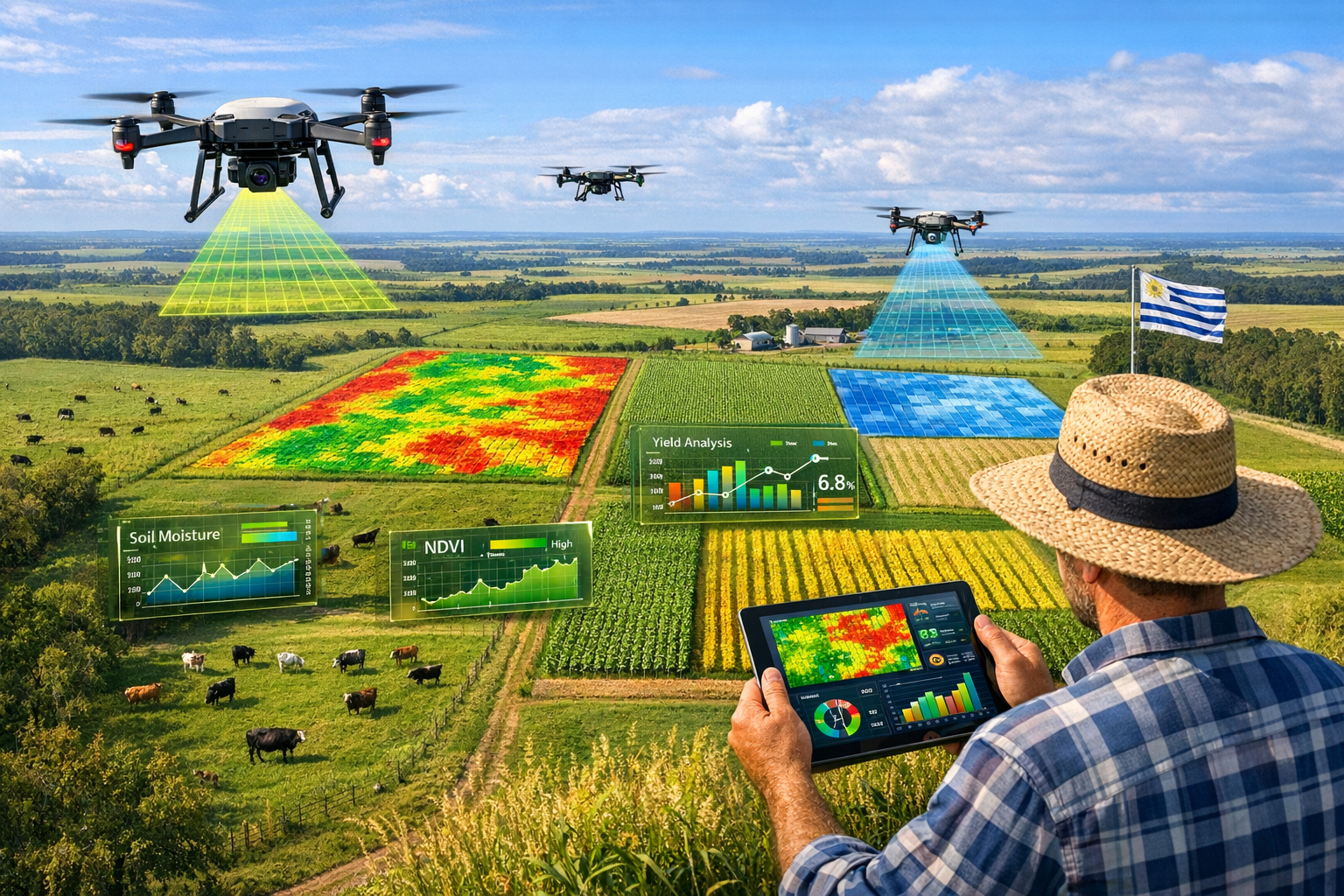 Uso de Inteligencia Artificial y Drones en la Agricultura Uruguaya: Innovación, Impacto y Casos de Éxito